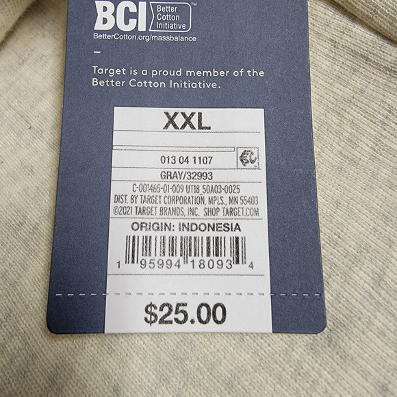 Universal Thread Mid-Rise Rib-Knit Tapered Jogger Pants Gray Women's Size XXL - Picture 8 of 8